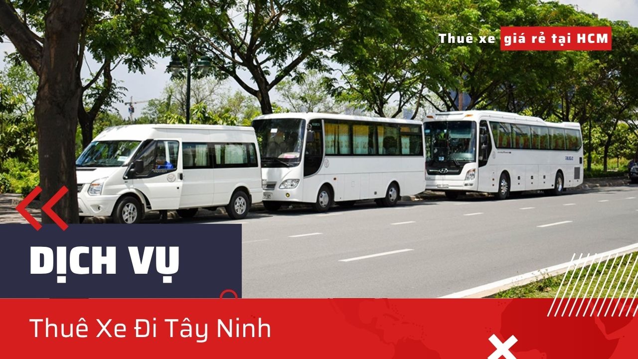 Xe 16 chỗ Solati/Transit đang đón đoàn hành hương, thể hiện dịch vụ Thuê Xe Đi Tây Ninh chuyên nghiệp, phục vụ lễ bái Núi Bà Đen.
