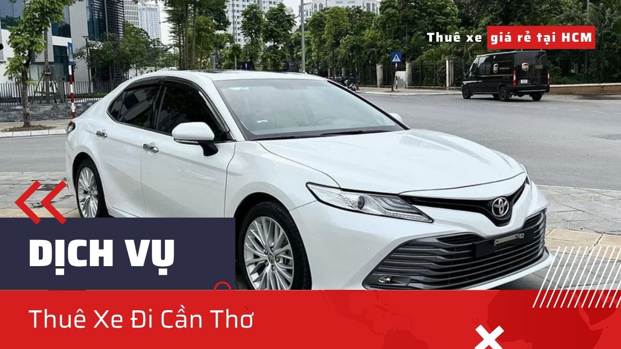 Xe 7 chỗ Sedona/Limousine đỗ tại Bến Ninh Kiều, minh họa dịch vụ Thuê Xe Đi Cần Thơ tiện nghi, phục vụ du lịch gia đình.