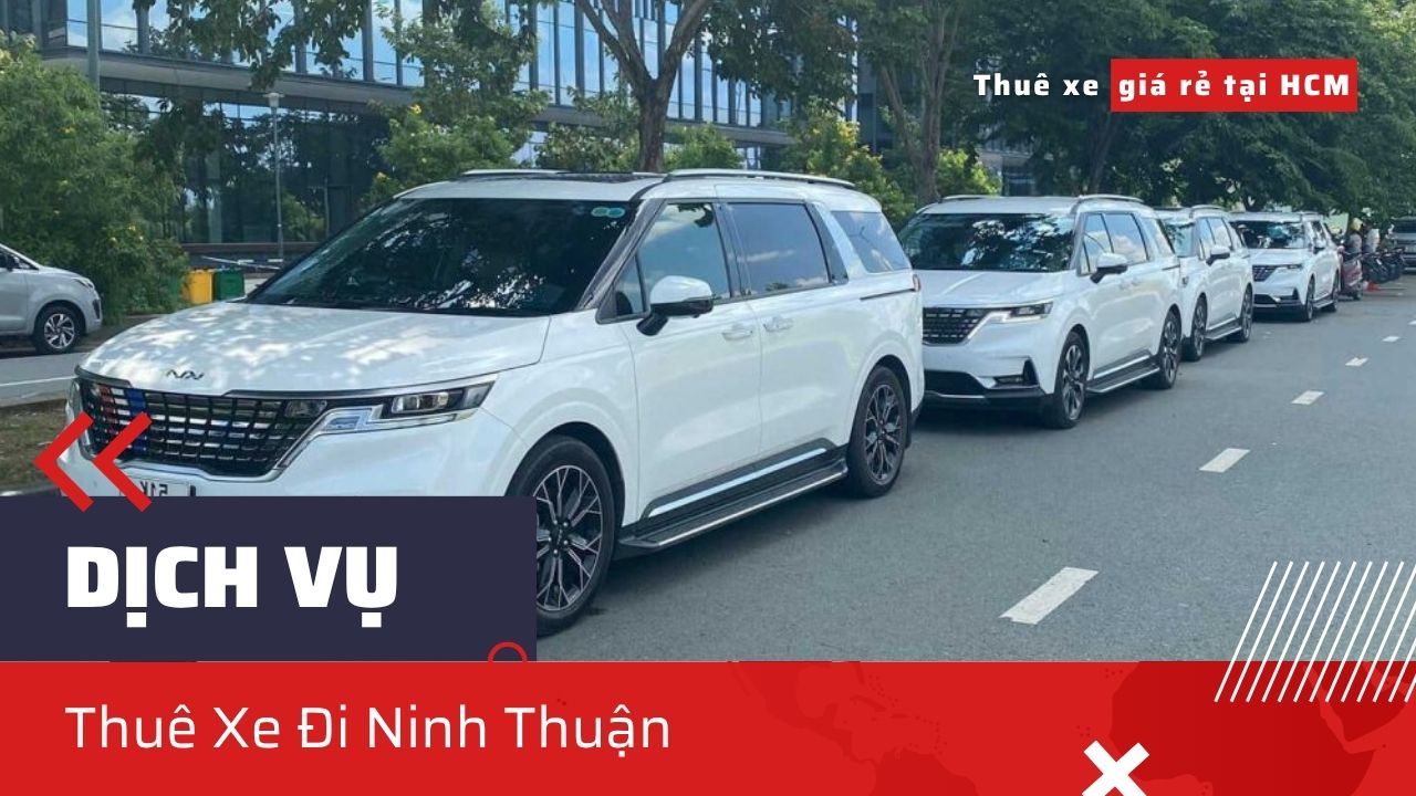 Xe 7 chỗ Sedona/Limousine đời mới, đón khách tại Ninh Thuận, thể hiện dịch vụ Thuê Xe Đi Ninh Thuận tiện nghi, phục vụ du lịch khám phá.